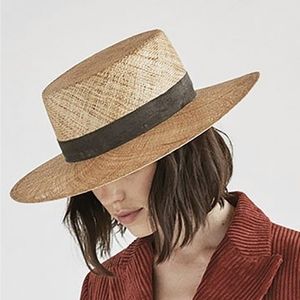 Janessa Leone Jade Bolero straw hat sz large